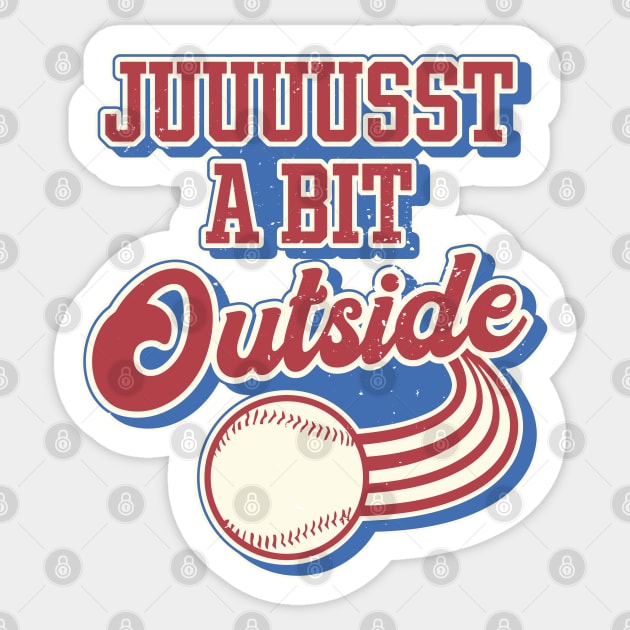 Harry Doyle 'Juuuust a Bit Outside' Baseball Fan Art Sticker by darklordpug